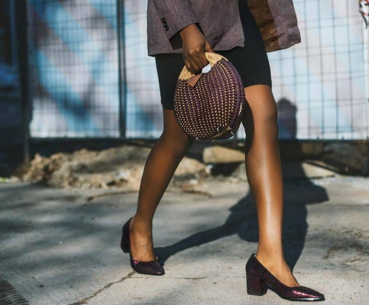 close up shot of a business casual dressed woman